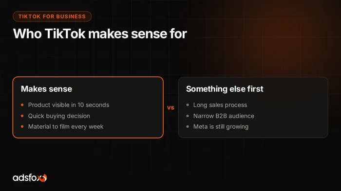 Cover image: TikTok for Business: Who It Makes Sense For (and Who Not)