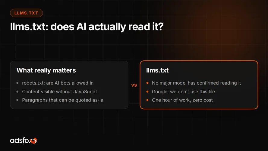Cover for llms.txt: What It Is and How to Check If AI Sees Your Site
