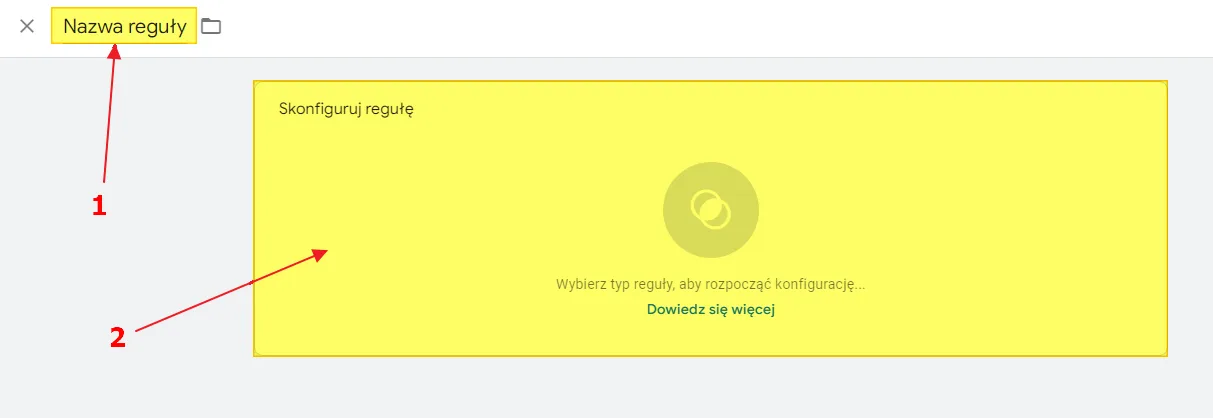 Screenshot 2: trigger configuration for a GA4 custom event