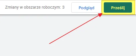 Screenshot 7: submitting the GTM container