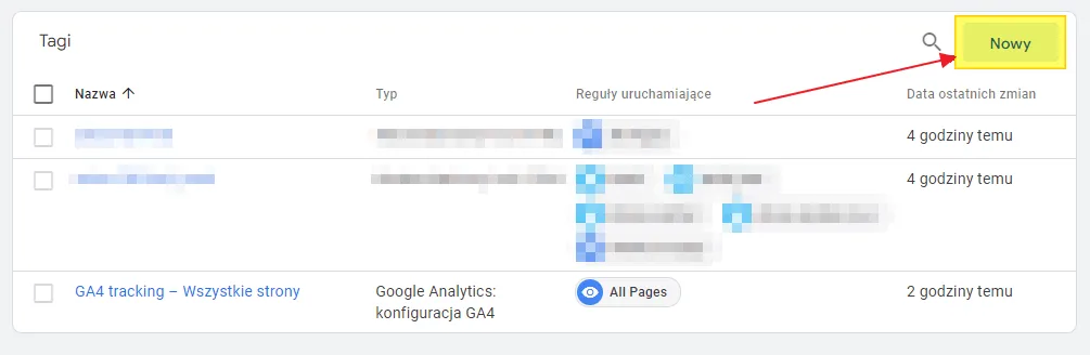 GA4 custom events in Google Tag Manager: new tag