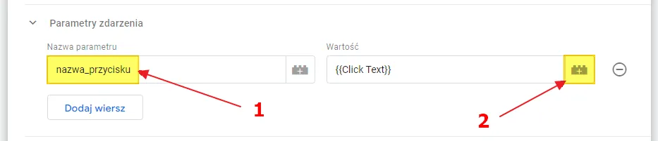 GA4 custom events in Google Tag Manager: parameter value from Click Text